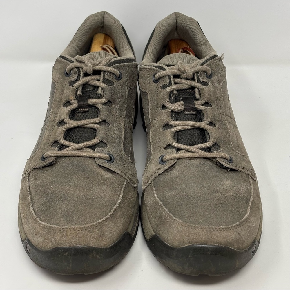Merrell Anvik Trekker Gray Suede Hiking Shoe Ankle Boots Lace Up Men 11.5 J95145